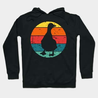 Retro Vintage Sunset Duck Lover Owner Hoodie